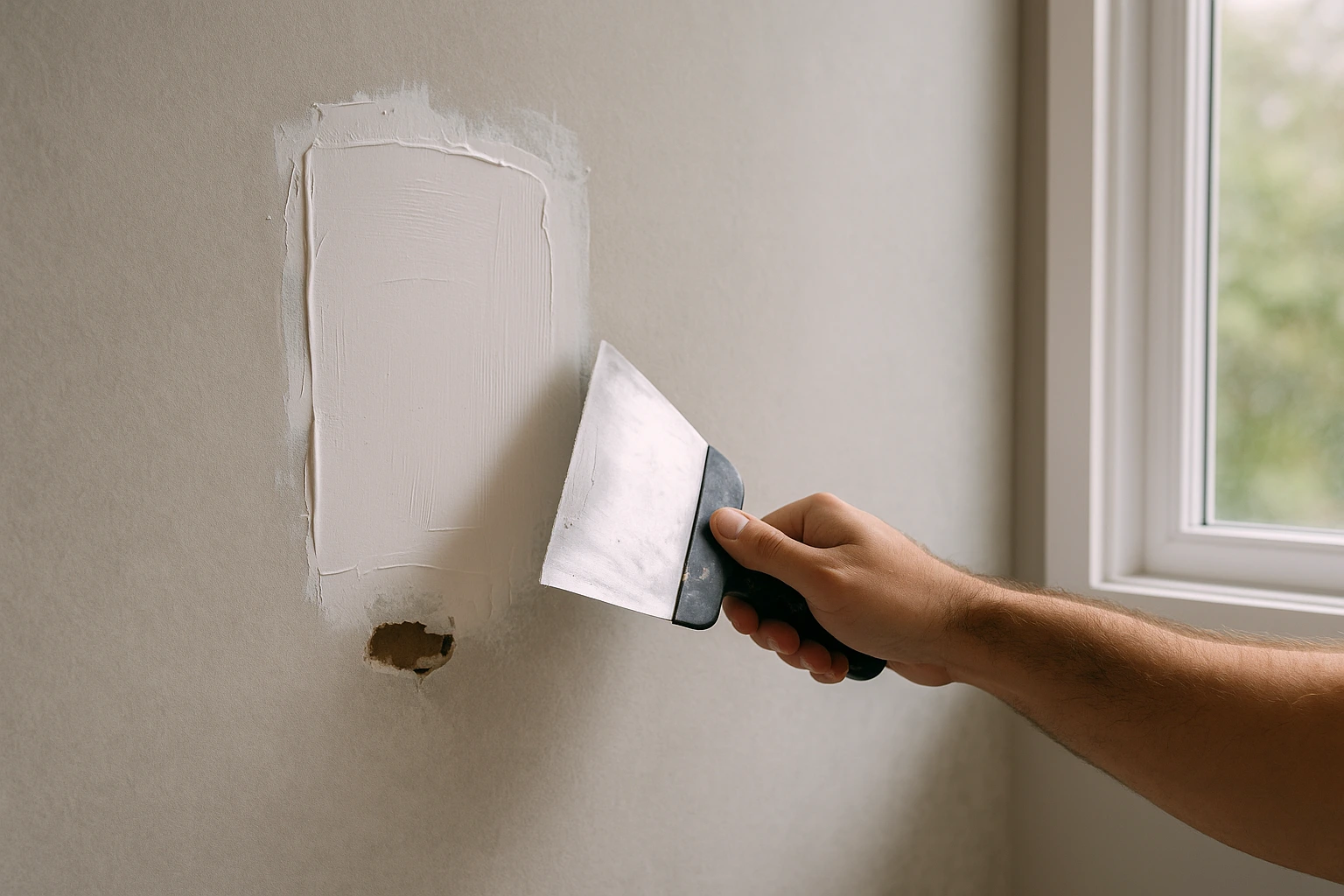 Drywall repair and texture match in Arden NC by Civil & Home Solutions